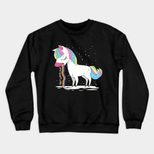 Merry Huhuua..mas Ugly Unicorn Crewneck Sweatshirt